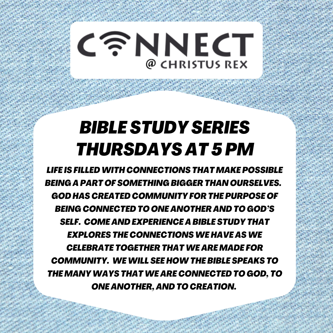 Bible study incoming Thursdays in September